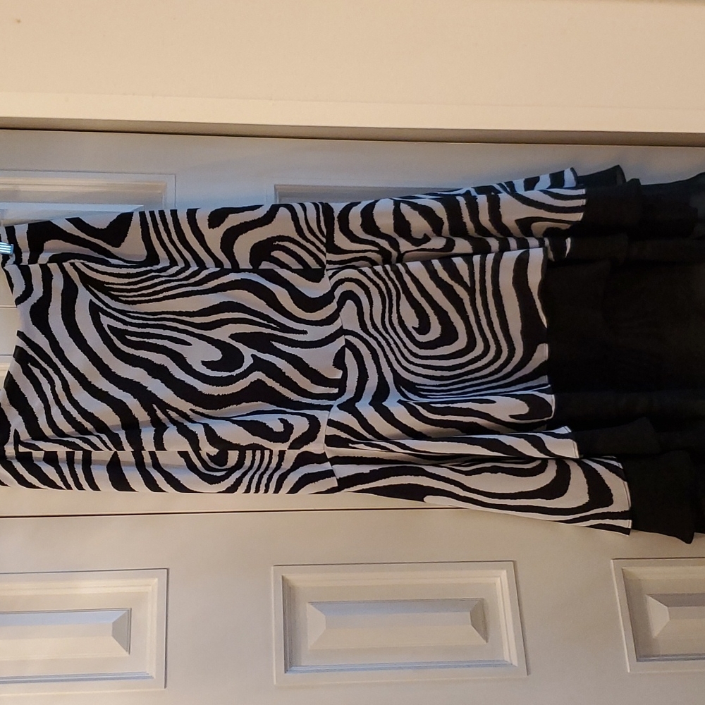 Black and white skirt
